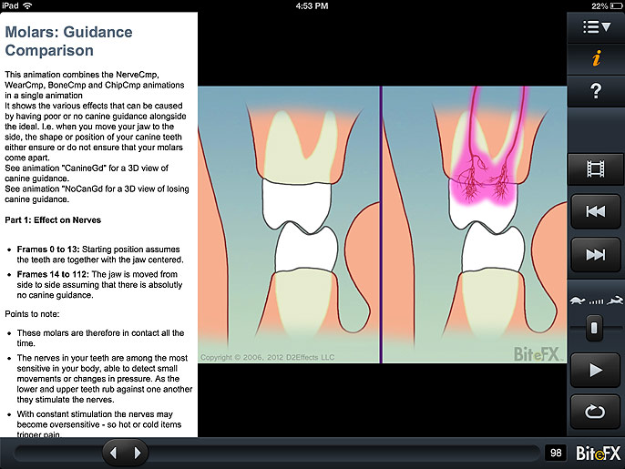 BiteFX iPad animation topic information